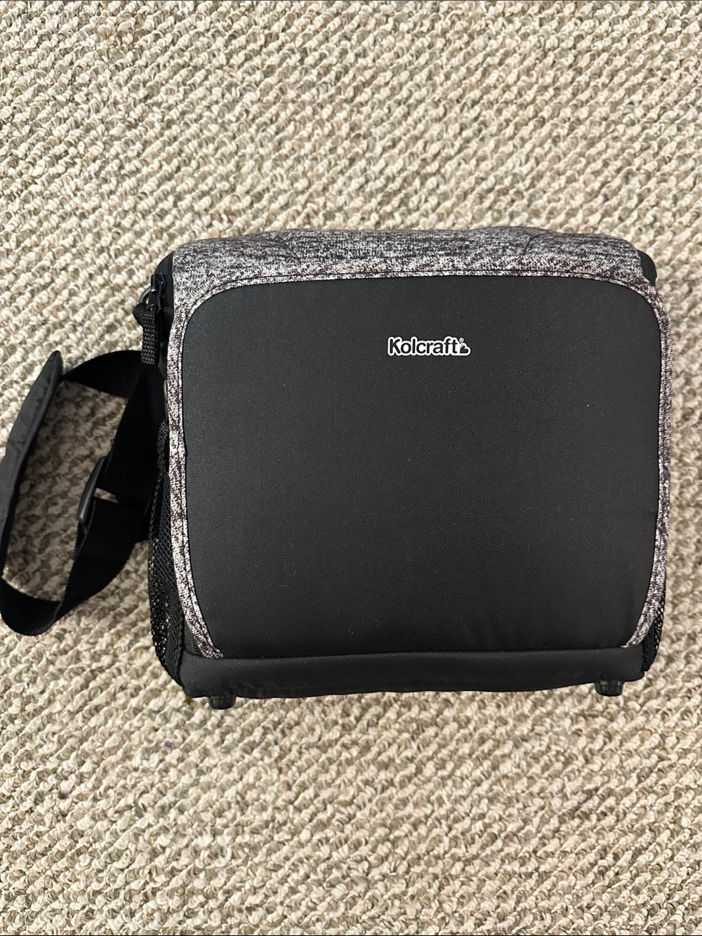 Kolcraft Heather Gray & Black Portable Booster Seat - NWOT